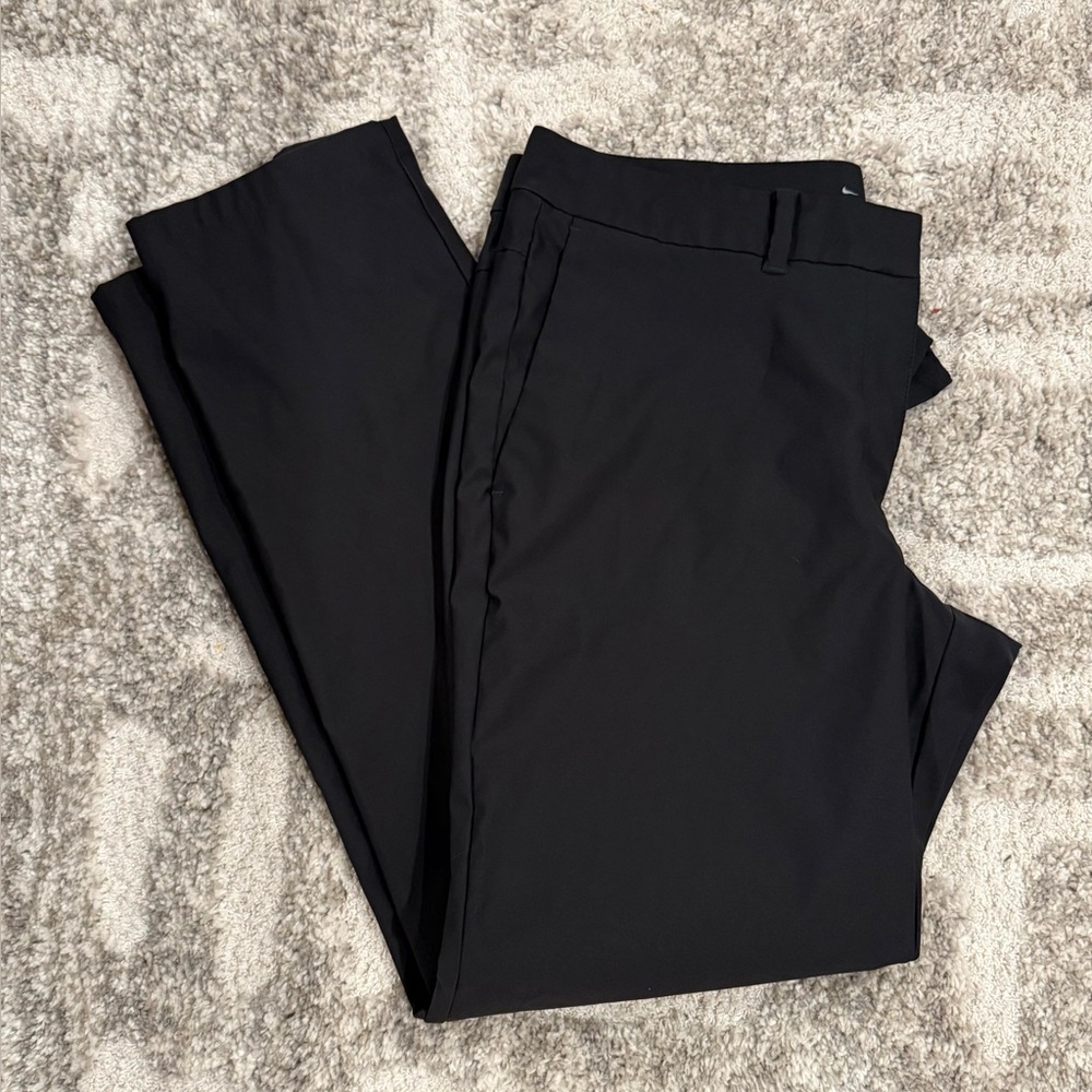 Nike Womens Slim-Fit Dri-Fit Black Golf Pant‎ Size 10